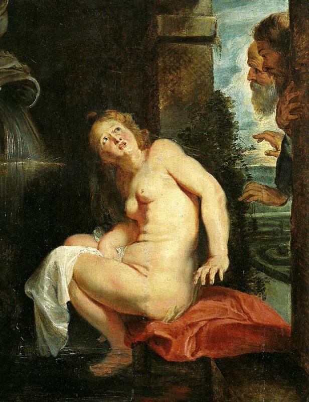 Peter Paul Rubens susanna och gubbarna Sweden oil painting art